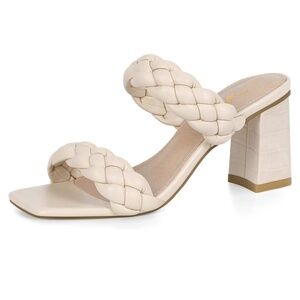 Nude Braided Heels